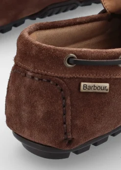 Discount BARBOUR Men’s Courage Chocolate Suede Driving Shoes