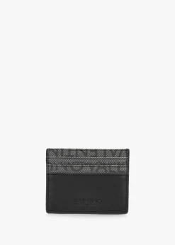 New VALENTINO BAGS Men's Futon Nero Multi Logo Card Case