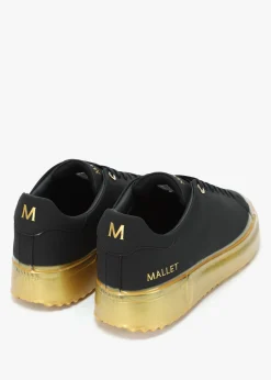 Discount MALLET Men’s GRFTR Lite Dip Black & Gold Trainers