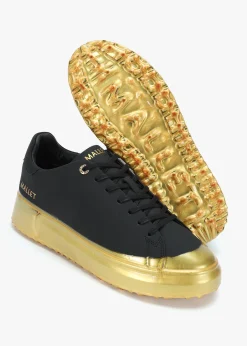 Discount MALLET Men’s GRFTR Lite Dip Black & Gold Trainers