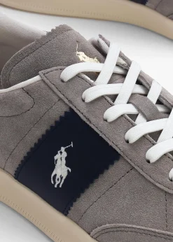 New POLO RALPH LAUREN Men’s Heritage Aera Grey & Navy Suede Trainers