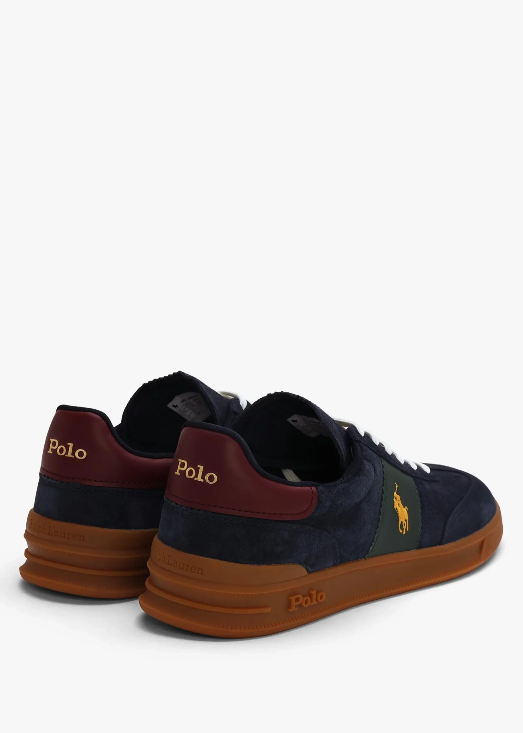 Sale POLO RALPH LAUREN Men’s Heritage Aera Navy Multi Suede Trainers