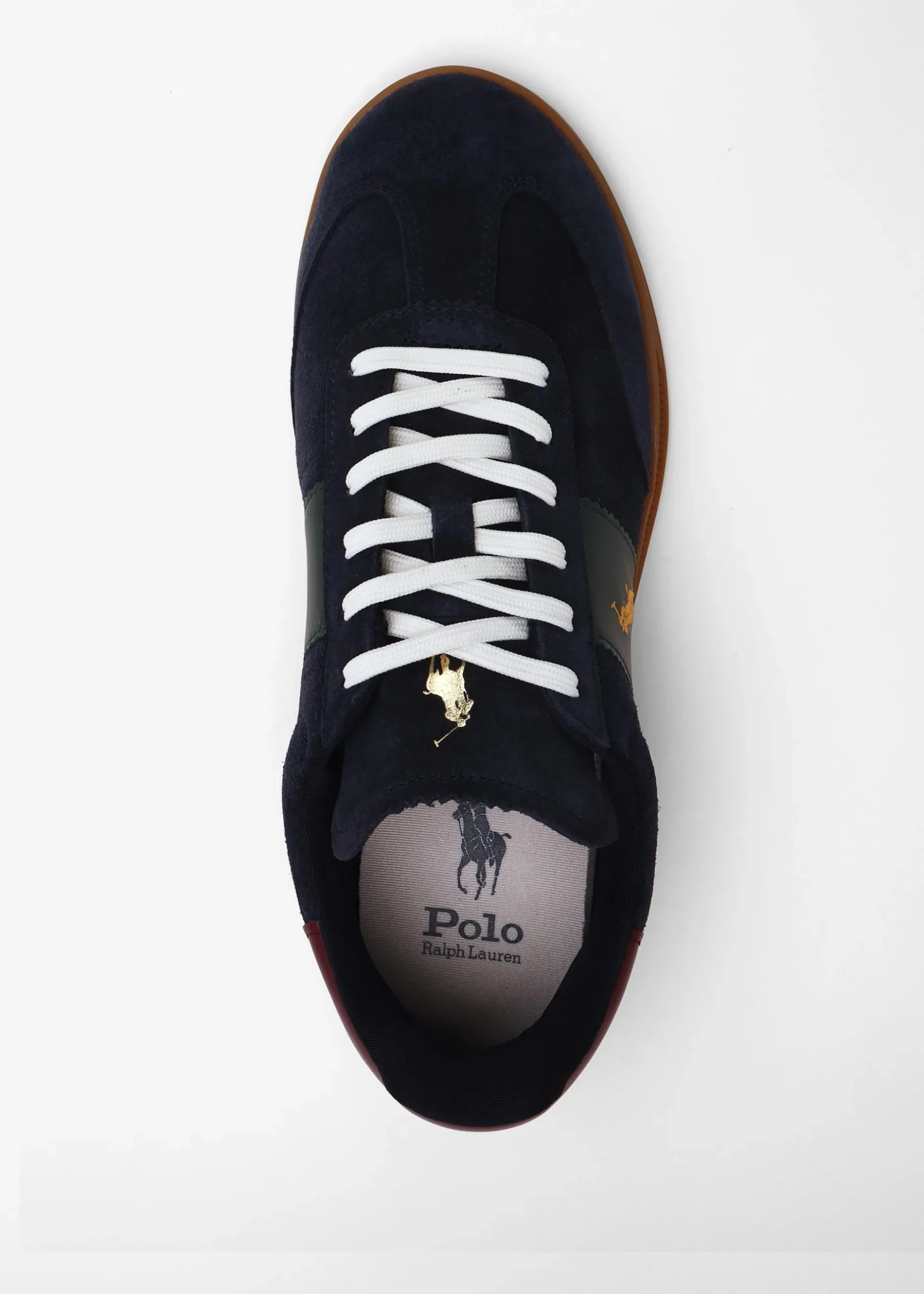 Sale POLO RALPH LAUREN Men’s Heritage Aera Navy Multi Suede Trainers