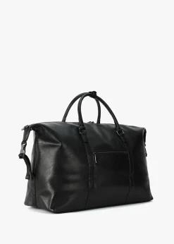 Fashion VALENTINO BAGS Men’s Infinity Nero Pebbled PU Duffle Bag