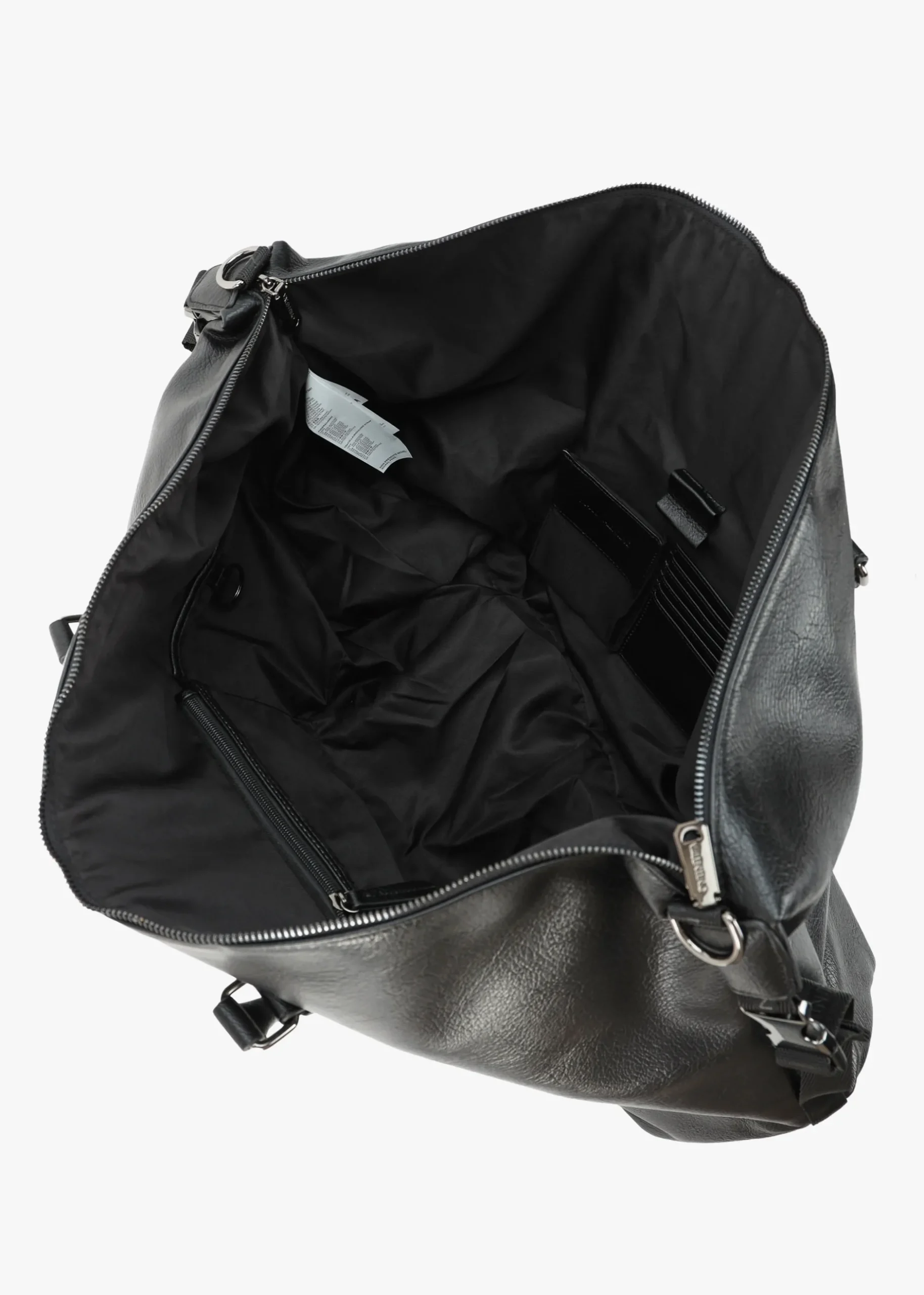 Fashion VALENTINO BAGS Men’s Infinity Nero Pebbled PU Duffle Bag