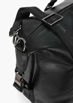 Fashion VALENTINO BAGS Men’s Infinity Nero Pebbled PU Duffle Bag