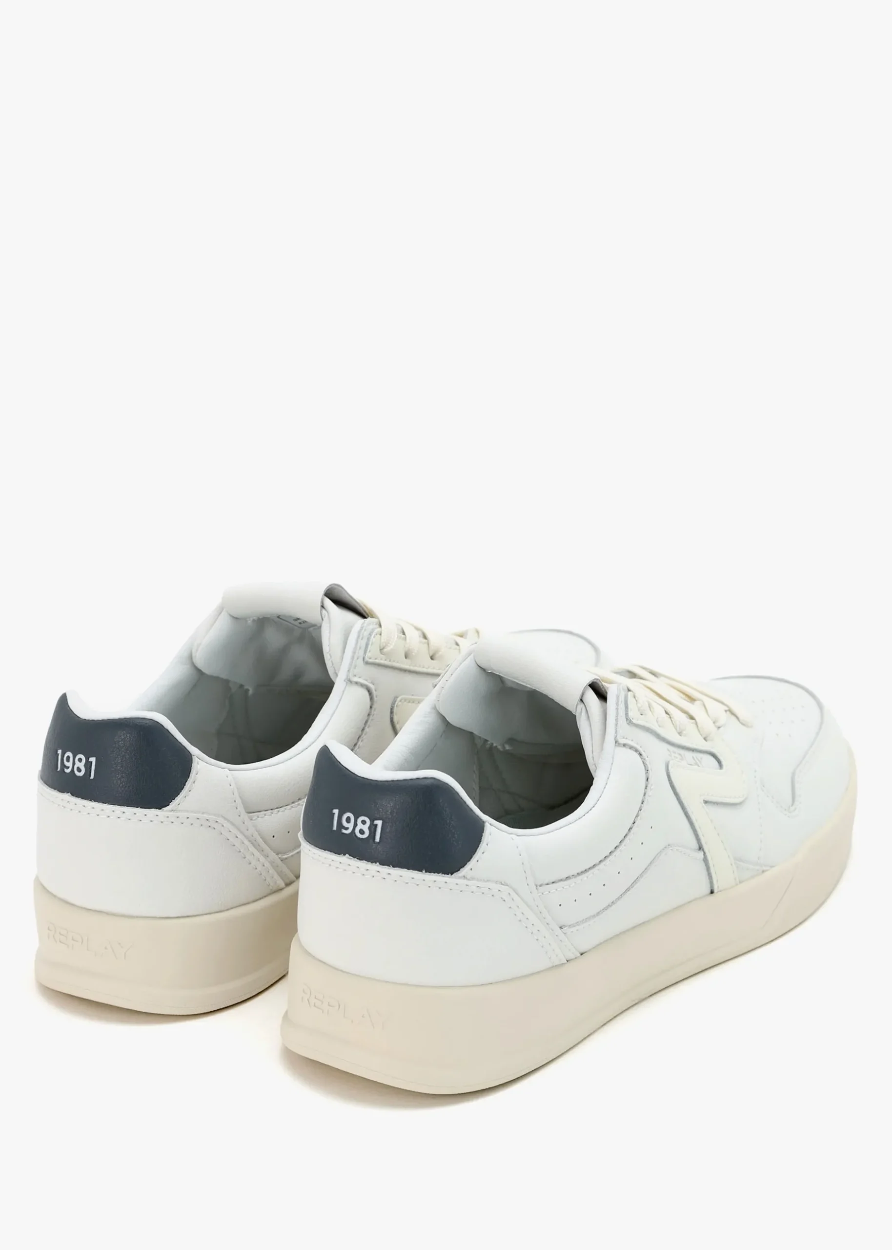 Fashion REPLAY Men’s Oyzone Action White Leather Trainers