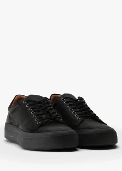 Clearance OLIVER SWEENEY Men's Penacova Black Leather Trainers