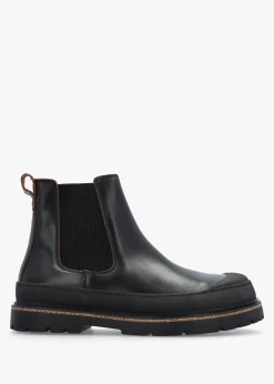 Clearance BIRKENSTOCK Men’s Prescott Black Waxy Leather Chelsea Boots