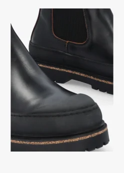 Clearance BIRKENSTOCK Men’s Prescott Black Waxy Leather Chelsea Boots