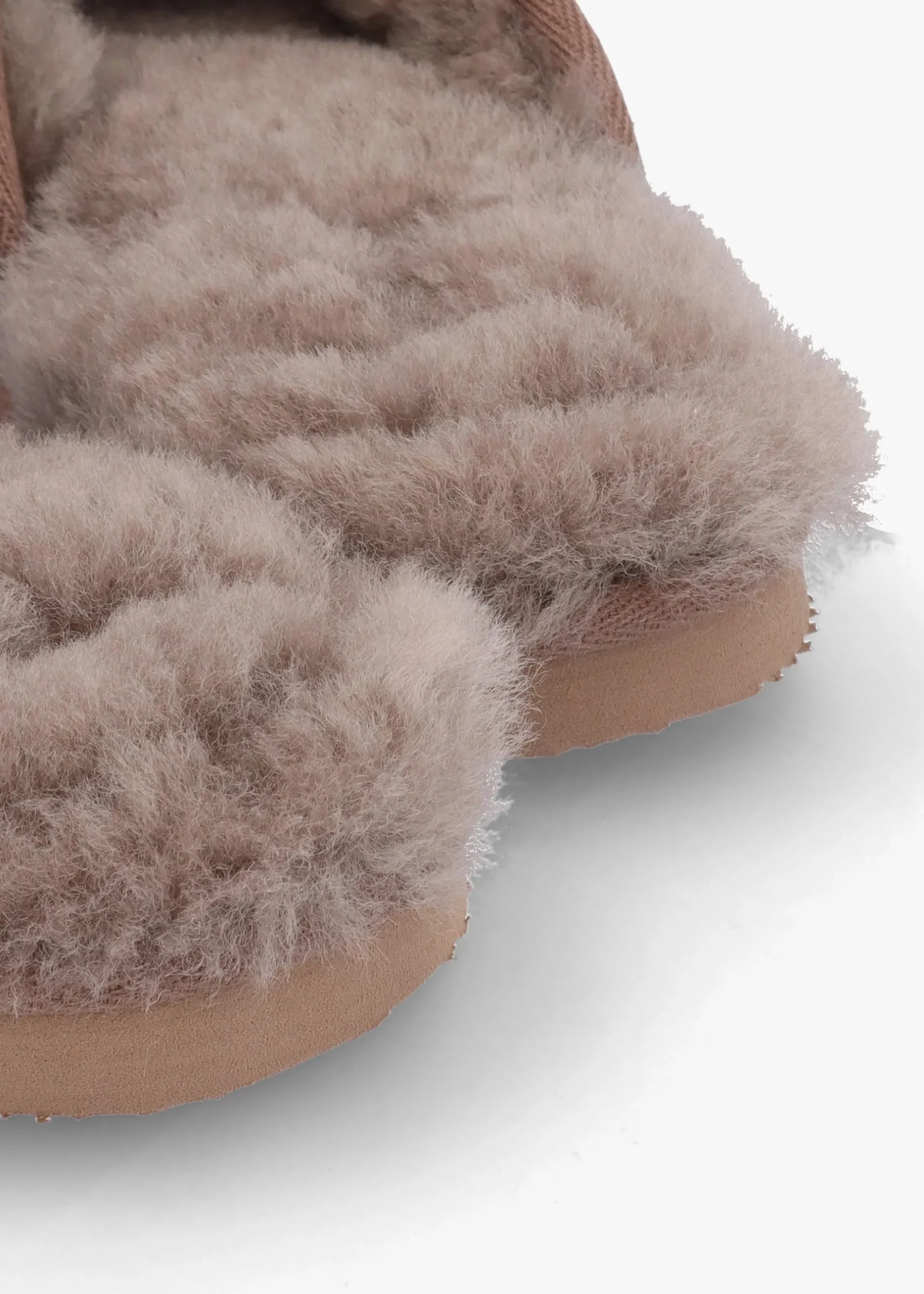 Best DANIEL Men’s Shutoff Taupe Shearling Slippers