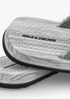 Clearance SKECHERS Men’s Tantric Fritz Grey Toe Post Flip Flops