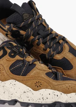 Best FLOWER MOUNTAIN Men's Tiger Hill Brown Suede/Nylon Mesh Trainers