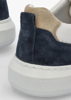 Discount Geox Men’s U Deiven Sand White Leather Trainers