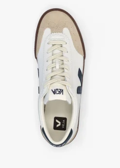 Discount VEJA Men's Volley O.T Leather White Nautico Bark Trainers