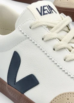 Discount VEJA Men's Volley O.T Leather White Nautico Bark Trainers