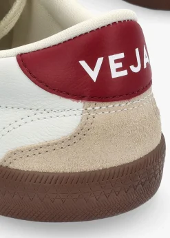 Clearance VEJA Men's Volley O.T Leather White Pekin Bark Trainers