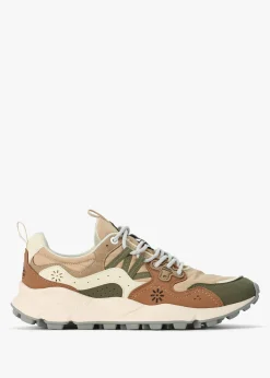 Best FLOWER MOUNTAIN Men’s Yamano 3 Kaiso Beige Military Green Trainers