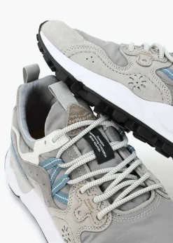 Best FLOWER MOUNTAIN Men’s Yamano 3 Uni Grey Suede & Nylon Trainers