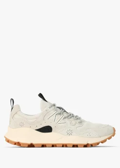 Online FLOWER MOUNTAIN Men’s Yamano 3 Uni Grey Suede & Canvas Trainers