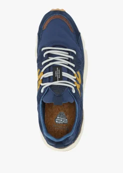 Hot FLOWER MOUNTAIN Men’s Yamano 3 Uni U.W. Navy Suede & Nylon Trainers