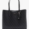 Sale GUESS Meridian Girlfriend Coal Logo Tote Bag