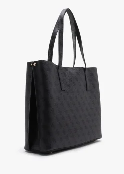 Sale GUESS Meridian Girlfriend Coal Logo Tote Bag