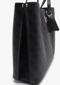 Sale GUESS Meridian Girlfriend Coal Logo Tote Bag