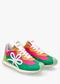 Best DANIEL Movie Multicoloured Suede & Nylon Runner Trainers