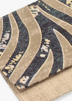 Hot BLE Multicoloured Black Envelope Clutch Bag