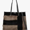 Hot MY BEST BAG Multicoloured Faux Fur & Leather Tote Bag