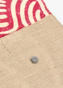 Fashion BLE Multicoloured Pink Envelope Clutch Bag