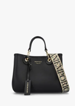 Best EMPORIO ARMANI Myea Black Shopper Bag With Pouch