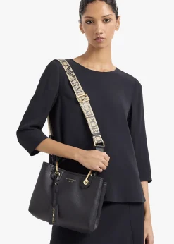 Best EMPORIO ARMANI Myea Black Shopper Bag With Pouch