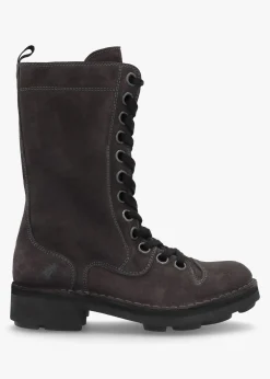 New FLY LONDON Naji Diesel Suede Calf Boots