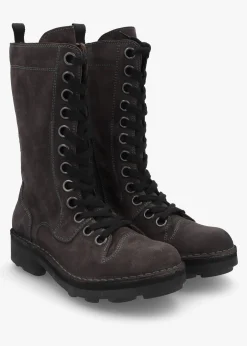 New FLY LONDON Naji Diesel Suede Calf Boots