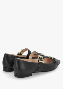 Fashion DANIEL Nancy Black Leather Pointed Toe Pumps