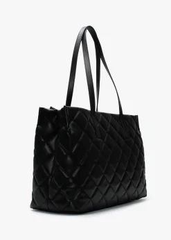 Best VALENTINO BAGS Ocarina Black Quilted Tote Bag