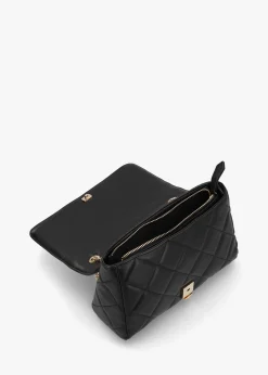 Outlet VALENTINO BAGS Ocarina Quilted Nero Satchel Bag