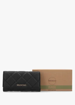 Online VALENTINO BAGS Ocarina Relove Recycle Quilted Nero Wallet