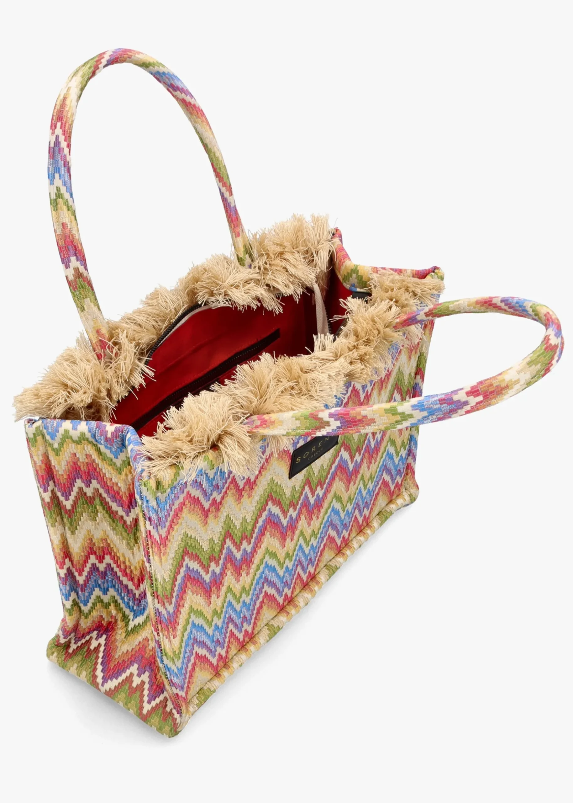Online SORENA One-Of-A-Kind Cecilia Medium Multicoloured Tote Bag