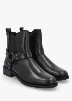 New MODA IN PELLE Palanne Black Leather Chelsea Boots