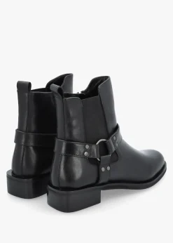New MODA IN PELLE Palanne Black Leather Chelsea Boots