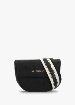 Outlet VALENTINO BAGS Pansy Logo Nero Satchel Bag