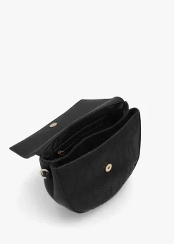 Outlet VALENTINO BAGS Pansy Logo Nero Satchel Bag