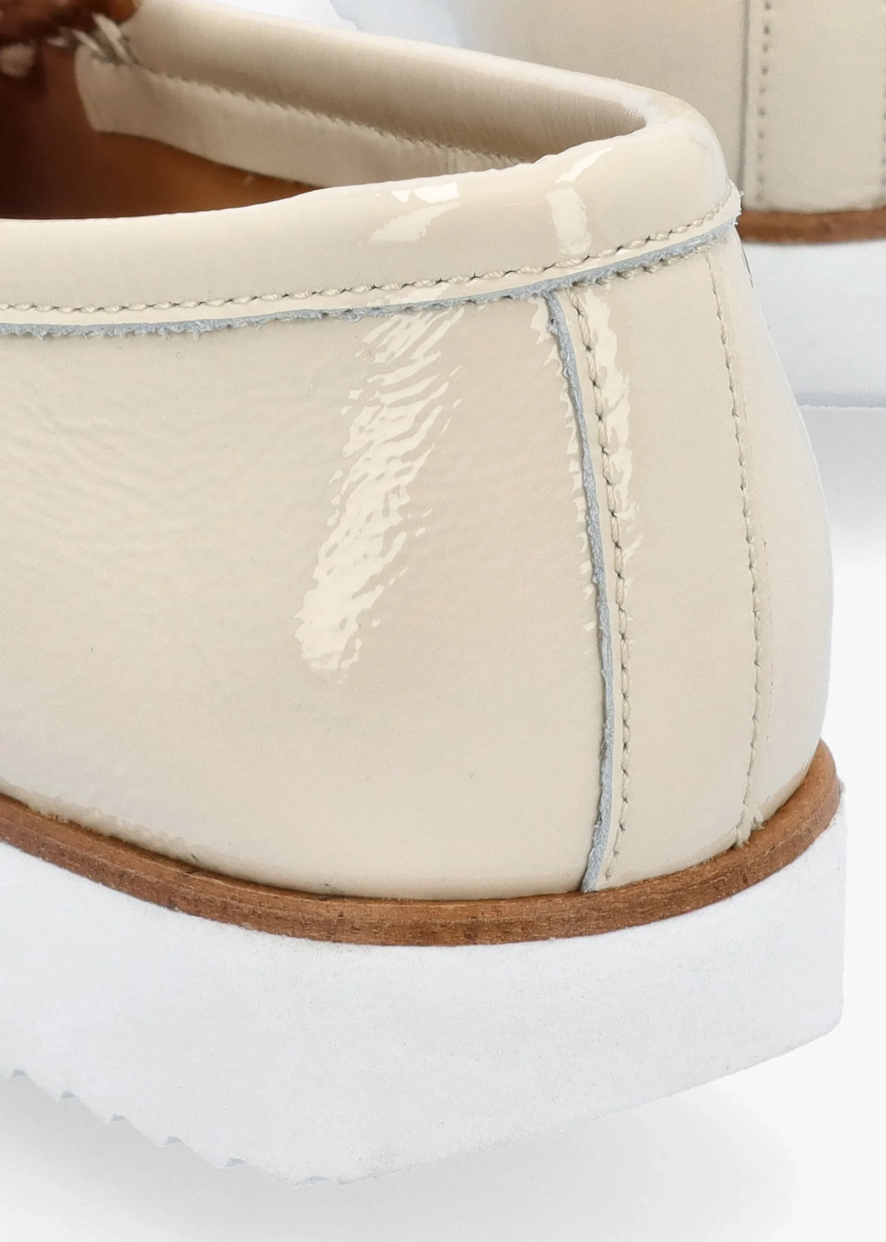 Best DANIEL Passy Cream Patent Leather Tassel Loafers