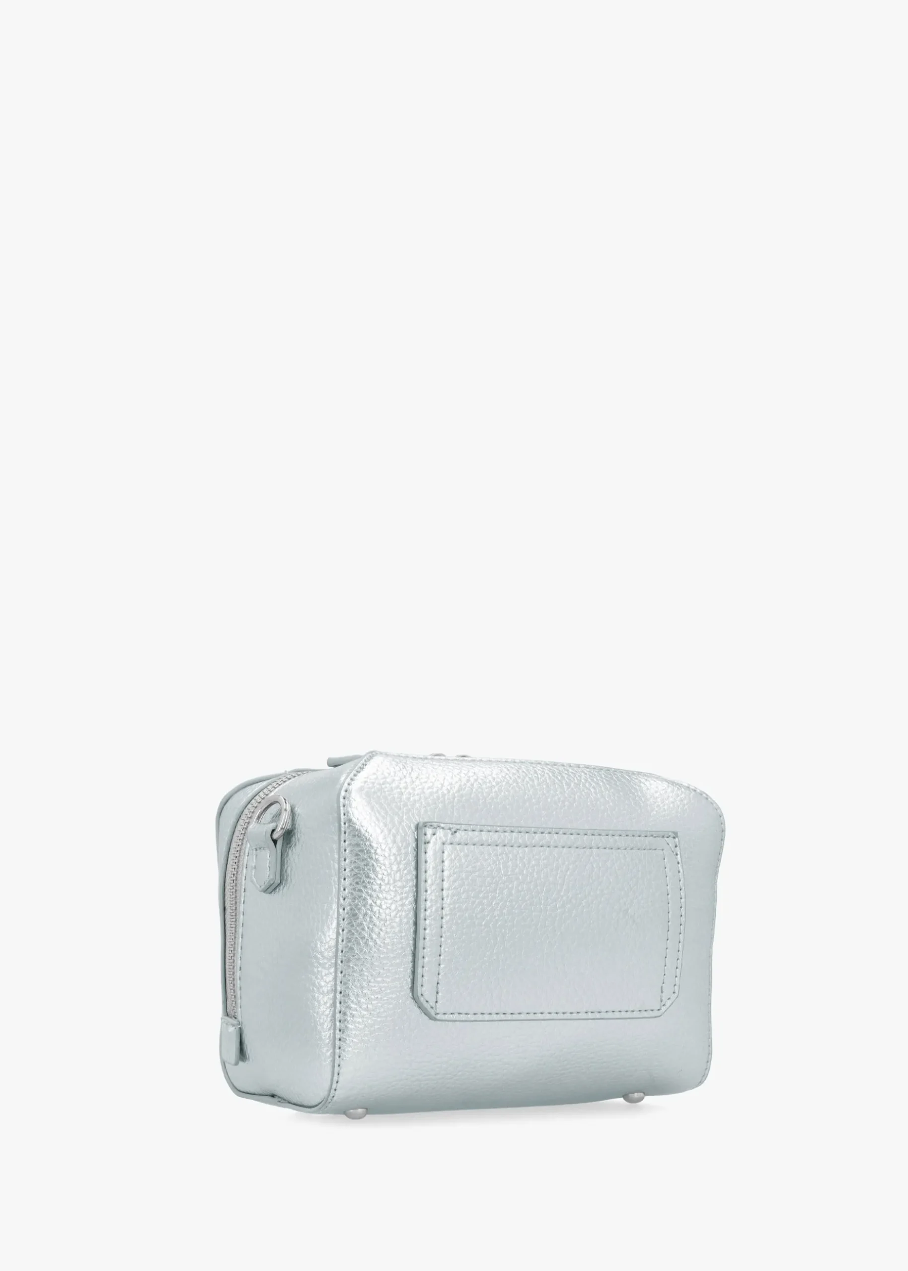 Best VALENTINO BAGS Pattie Haversack Pebbled Avion Metallizzato Cross-Body Bag