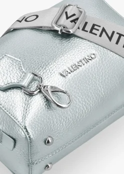 Best VALENTINO BAGS Pattie Haversack Pebbled Avion Metallizzato Cross-Body Bag