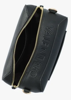 New VALENTINO BAGS Pattie Haversack Pebbled Black Cross-Body Bag