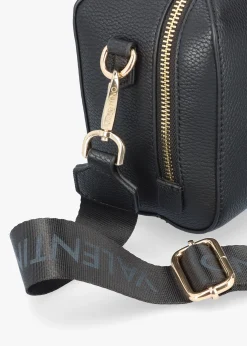 New VALENTINO BAGS Pattie Haversack Pebbled Black Cross-Body Bag